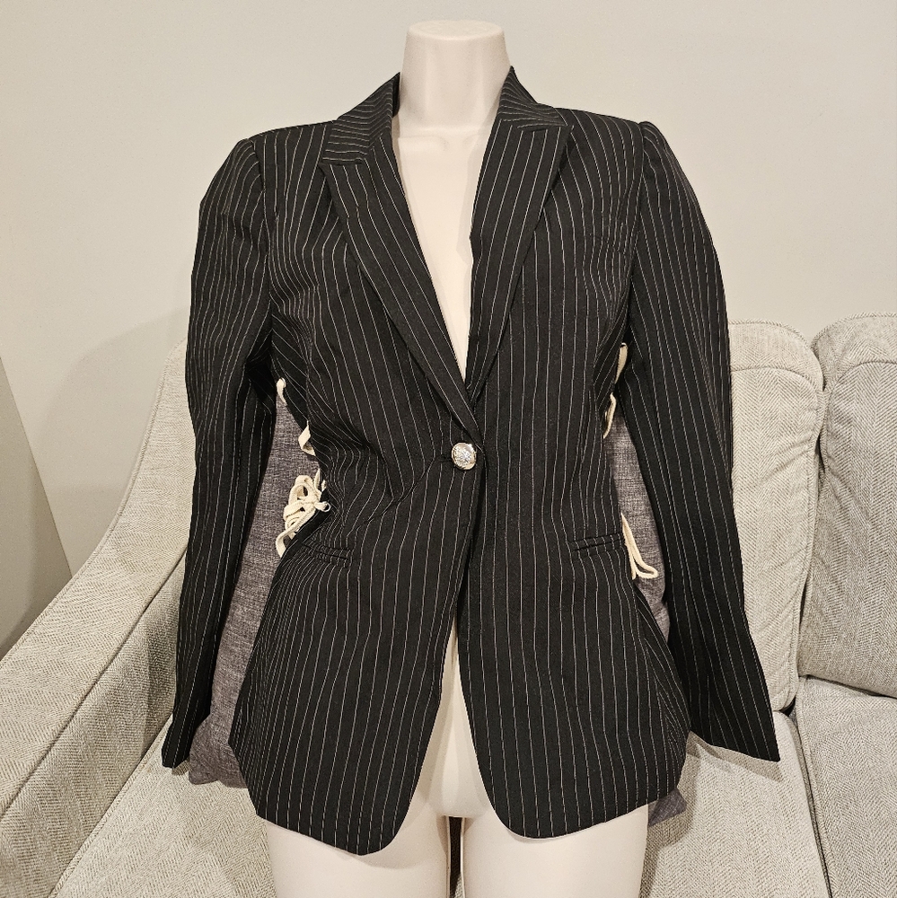 Brand new Romeo Juliet Pinstripe Blazer S - Picture 2 of 14